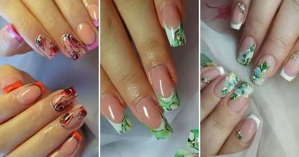 цвят френски маникюр