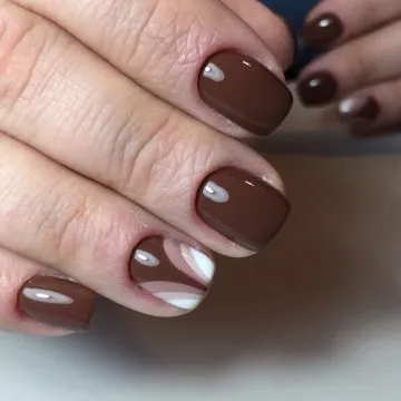 кафяви нокти снимки