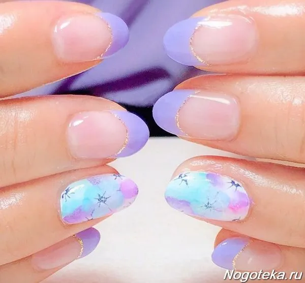 лавандулов маникюр