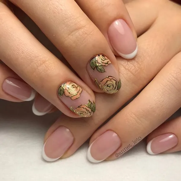дизайн на френски маникюр