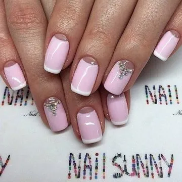 маникюр с кристали
