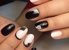 маникюр върху овални нокти