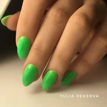 зелен френски зелени нокти
