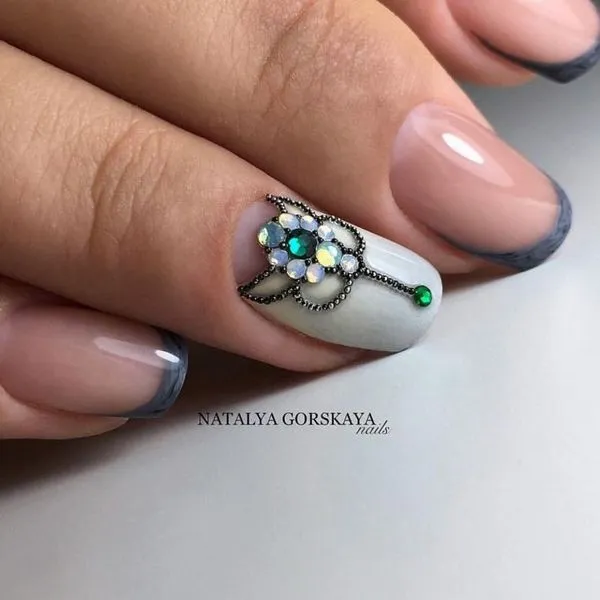 тюркоазен маникюр