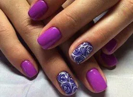 лавандулов маникюр