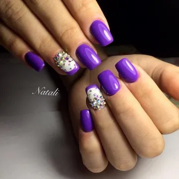 лилав гел лак