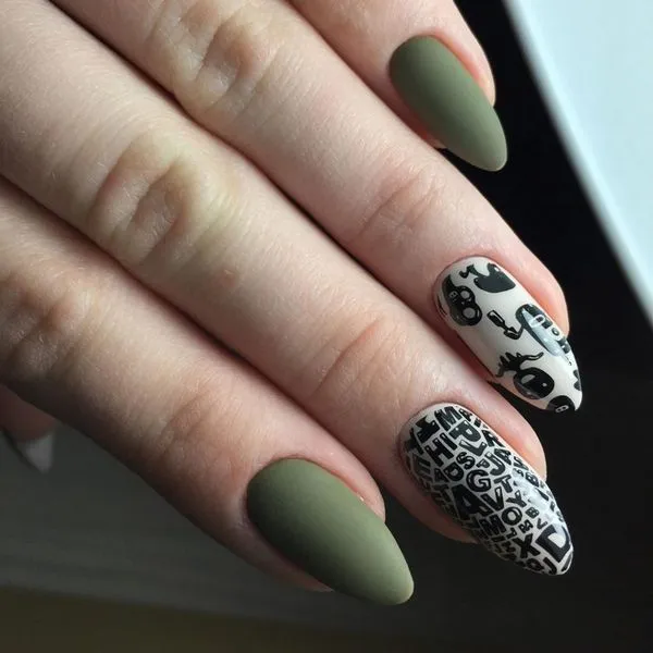 матов маникюр