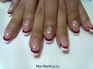 гел френски маникюр