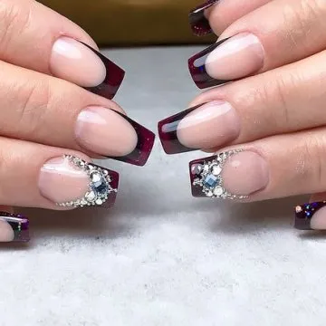 френски къси нокти 2019-2020