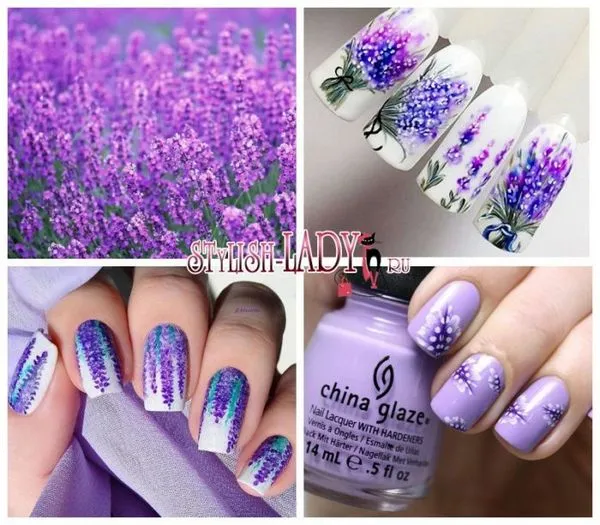 лавандулов маникюр