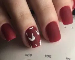 маникюр зима