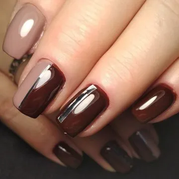 маникюр с панделка