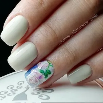 цветя дизайн на ноктите
