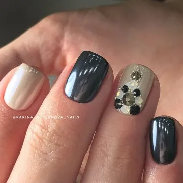 маникюр за къси нокти 2019