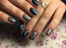 маникюр зима