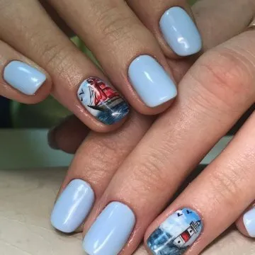 морски маникюр 2019