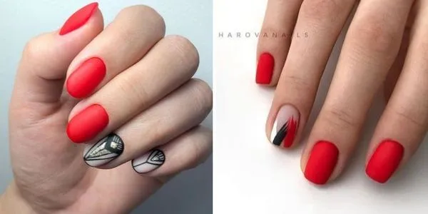 маникюр зима
