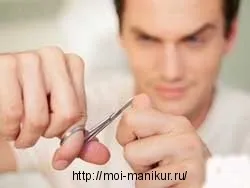 мъжки маникюр у дома
