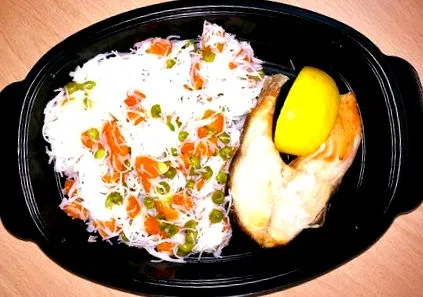lazacszelet zöldségekkel