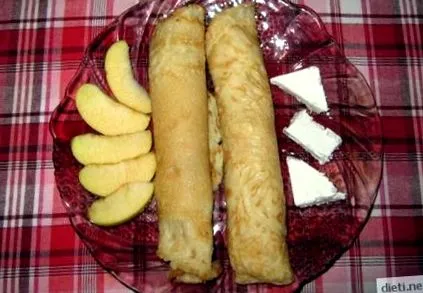 almával sajttal almával