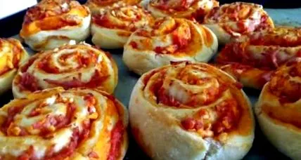 pizza tekercsbe