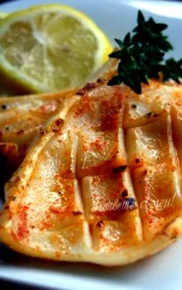 Grillezett tintahal recept