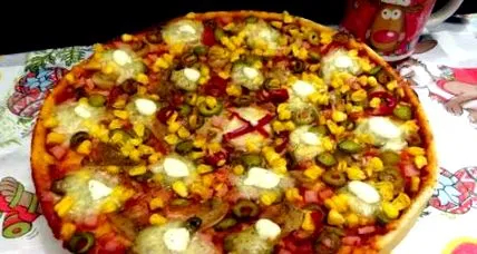 házi készítésű pizza