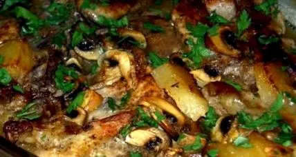 steak gombával