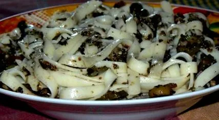 dióval spagetti