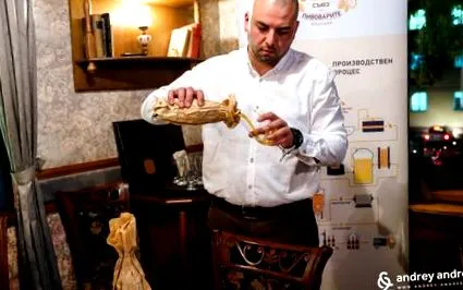 való sörrel