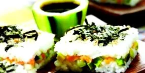 kalóriát tartalmaz sushival