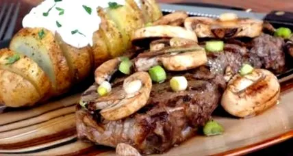 burgonyával steak