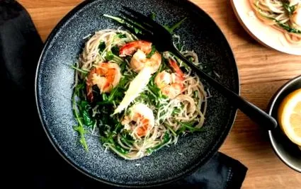 garnélával spagetti