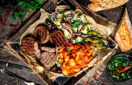 marhahúsgombóc grillezett