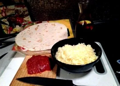 pizzát tortillával