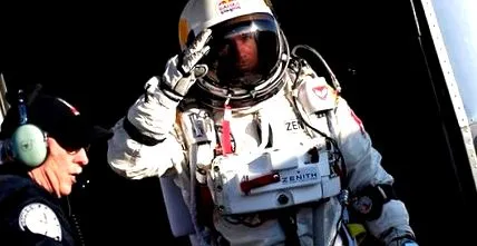 sztratoszférából Felix Baumgartner