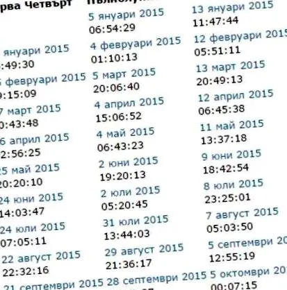 holdnaptár 2015-re