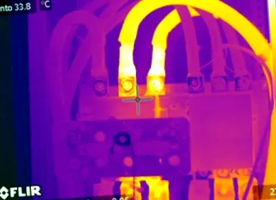 elektromos panelek termográfiai