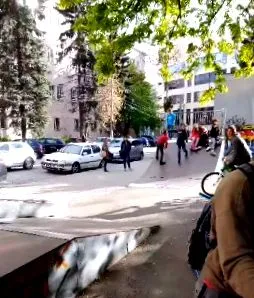 kerékpárosok korcsolyázó