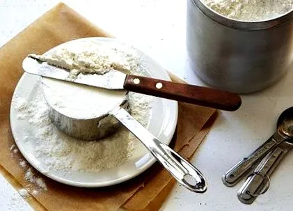 бездріжджовий борошна склянки