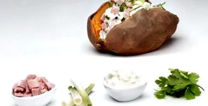 картоф шунка