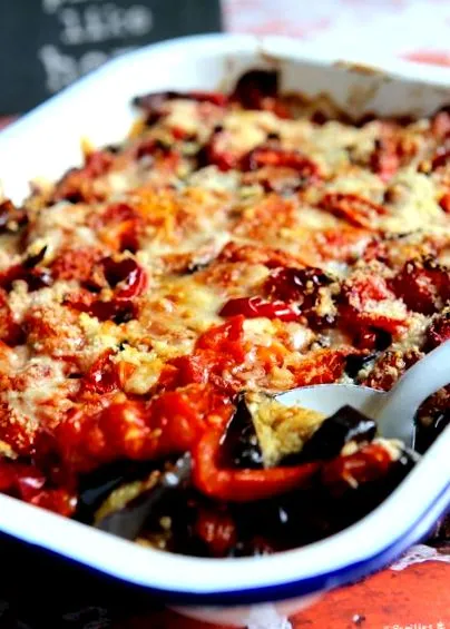 gratin padlizsán