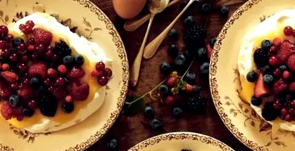 túróval pavlova