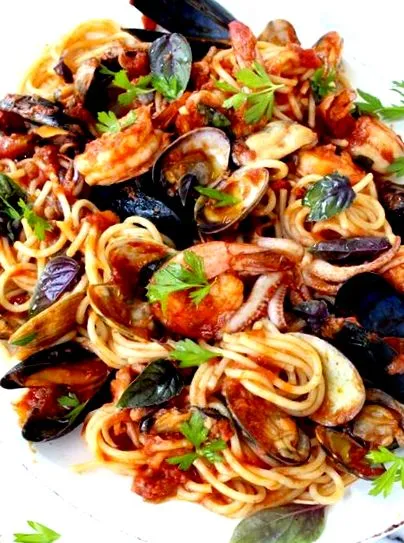 spagetti tengeri