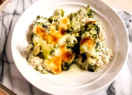 Brokkoli Gratin nélküli