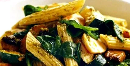 laskagombával penne