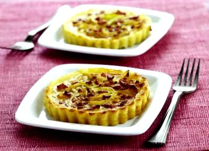tartlets hagymaszalonna