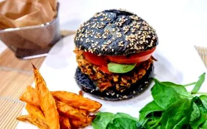 egészséges szénhamburger