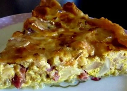 csirke quiche