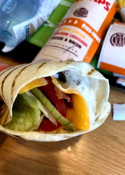 wrap burger